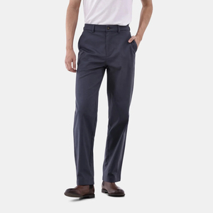 กางเกงผู้ชายขาตรงผ้าโพลีเอสเตอร์/ คอตตอนแห้งเร็วเอวสูงสไตล์ลำลอง - Product Image 5