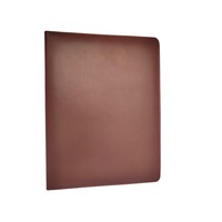 Porte-documents professionnel personnalisé avec logo, en cuir véritable souple et durable, grande capacité, portable