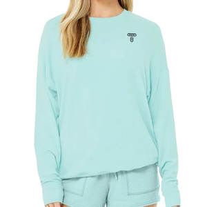 สเวตเชิ้ตแขนยาวสำหรับผู้หญิงเสื้อสเวตเชิ้ตปักลายสำหรับผู้ใหญ่แห้งเร็วสวมใส่สบาย - Product Image 1