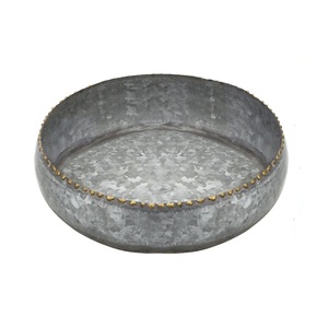 hot sale Garden Planter Galvanized Stainless Steel fashionable Trending <b>Plant</b> Tub Flower <b>Basket</b> Customized Platners - Product Image 5