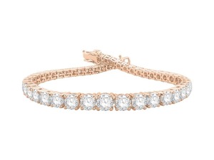 Graduated Round Cut Diamond Center Designer <b>Bracelet</b> 10.00 Ct F-G Lab Grown Diamond In Platinum Bridal Wedding Engagement Par - Product Image 1
