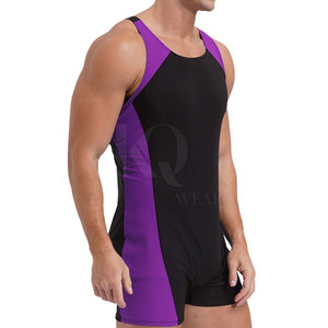 Wrestling <b>Singlets</b> Casual Lightweight Breathable 100% Polyester Fabric <b>for</b> <b>Men</b> Training Practice Gym Workout Sports Competition - Product Image 3