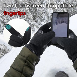 High Sheepskin Gloves Men's Cycling Warm Touch Screen Protection UV400 Lightweight Sports Wear Resistance Labor Protection - Product Image 4