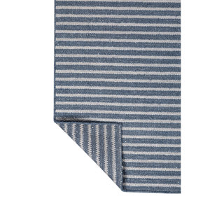 Alfombras de Bambú y Seda con Rayas Azules, Tejidas a Mano, Modelo Hpb-205 para Uso Doméstico - Product Image 5