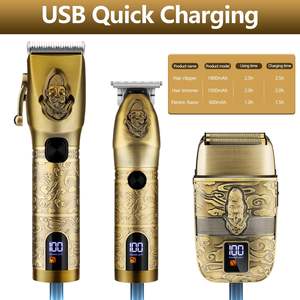 Afeitadora Eléctrica Inalámbrica Profesional, Set de Recortadora de Pelo y Barba para Hombre - Product Image 4