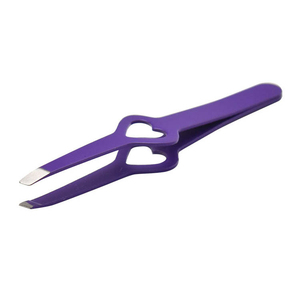 Pince à épiler à sourcils pointue fine faite à la main professionnelle pointe carrée légère Durable en acier inoxydable de haute qualité pour - Product Image 3