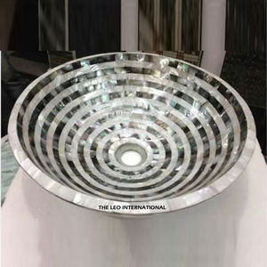 Lavabo de salle de bain en nacre fait à la main d'excellente qualité accessoires de salle de bain lavabo pour la décoration de la maison pour l'exportation - Product Image 2