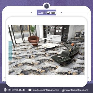 Carreaux d'intérieur en porcelaine de marbre blanc moderne 600*600mm pour bureau à domicile Carreaux de sol émaillés entièrement polis pour hôtels 600x600mm - Product Image 2