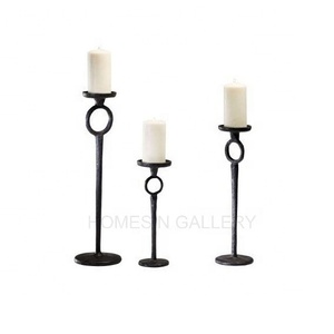 Hot Selling <b>Cheap</b> Price Latest Simple Wrought Iron Black <b>Candle</b> Stand Holders New Design Tealight <b>Candle</b> Stand Sticks - Product Image 1