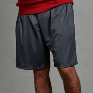 Pantalones cortos deportivos en blanco con logotipo personalizado para hombre, pantalones cortos de chándal de malla de verano para hombre, pantalones cortos de alta calidad para hombre - Product Image 2