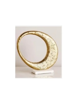 Sculptures décoratives pour la maison et l'hôtel, plaquées or, faites à la main, design moderne - DESIGN ÉLÉGANT - Product Image 1