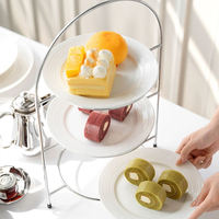 Support à gâteau en fil métallique personnalisé pour la présentation de desserts et les applications de restauration