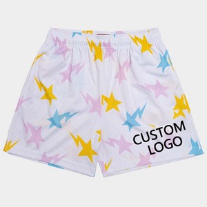 Pantalones Cortos de Baloncesto de Malla para Hombre de Alta Calidad al por Mayor, con Logotipo Personalizado, Cintura Elástica, Pantalones Cortos Deportivos para Adultos, Diseño Sublimado - Product Image 6