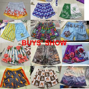 Manufacturer Custom logo High Quality Polyester Sublimation Printed Basketball 5 Inch Inseam Double <b>Layer</b> Men Custom Mesh Shorts - Product Image 4