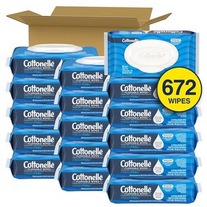 ผ้าเช็ดทำความสะอาดแบบเปียก Cottonelle Fresh Feel สำหรับผู้ใหญ่ แบบใช้แล้วทิ้งได้ 16 แพ็คแบบฝาพับ แพ็คละ 42 ผืน (รวม 672 ผืน) - Product Image 4