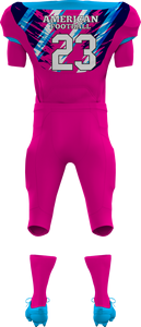 Uniformes de fútbol con bandera americana para jóvenes, sublimado conjunto completo, uniforme americano de fútbol de malla de poliéster transpirable para la escuela de niños - Product Image 3