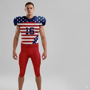 Nouveau Style Jeunesse Football Américain Uniforme Pakistan Fait Haute Qualité Sublimation Manches Courtes Équipe De Football Américain Uniforme - Product Image 6