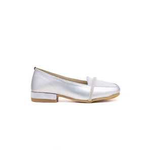 Girls Silver Formal Moccasin KD0565 for <b>Club</b> <b>Dresses</b> - Product Image 3
