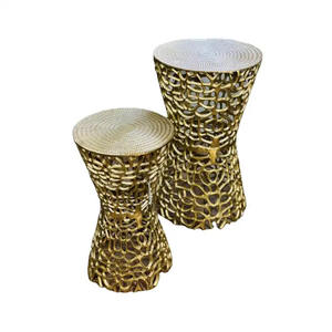 New Arrival Metal Wire Side <b>Table</b> Elegance <b>Gold</b> Plated for Living Room Bedroom Furniture Sturdy <b>Round</b> Side <b>Tables</b> - Product Image 6