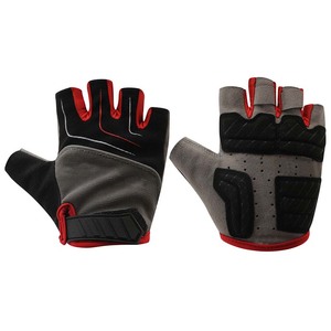 2025 mode professionnelle demi-doigts gants de cyclisme VTT cuir synthétique maille tissu avec Gel Pad - Product Image 5