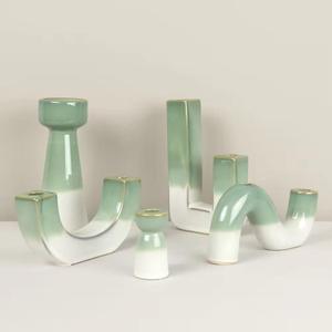 ที่วางเทียนสไตล์ยุโรปเซรามิกสำหรับตกแต่งงานหัตถกรรมและโคมไฟสำหรับคริสต์มาส - Product Image 5