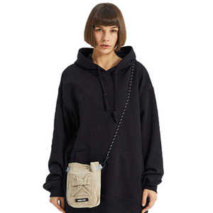 Sudadera con capucha unisex personalizada de alta calidad de peso pesado 100% de algodón con forro polar suelto básico de talla grande con cuerda para el invierno - Product Image 5