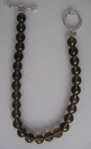 Shah Gems Women's Bohemian Beaded <b>Bracelet</b> 925 Sterling Silver Natural Smoky Quartz Onyx <b>Ball</b>-shaped Number Pattern for Gift - Product Image 1