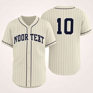 Vente en gros Vêtements de baseball personnalisés Maillots vintage sublimés d'équipe Maillots hip-hop streetwear - Product Image 2