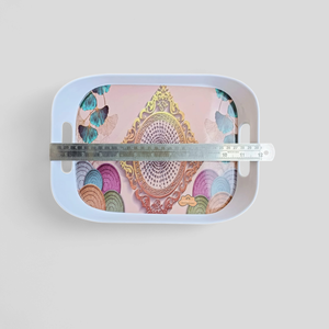 Fabricantes de bandejas de melamina LOGO personalizado Bandejas rodantes de melamina de plástico Bandeja de servicio de melamina al por mayor Tamaño mediano - Product Image 5