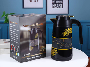 VF08 2024 Meilleures ventes : Thermos isotherme 1L de style Dubaï, en tôle de fer avec doublure en verre, pour café et thé, style arabe - Product Image 4