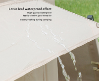 Carpa Inflable Impermeable para Acampar al Aire Libre, de 2 a 6 Personas, Tamaño 12 y 6.3, con Claraboya y Orificio para Estufa, en Oferta