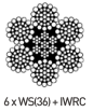 Câble en acier galvanisé à haute teneur en carbone 6X36(WS)IWRC EN Standard pour le produit de haute qualité à tête froide - Product Image 2