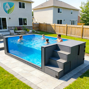 Piscina Prefabricada Modular de Gran Tamaño a Precio de Fábrica, Piscina Contenedor Prefabricada, Piscina Contenedor para Exteriores - Product Image 2