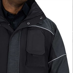 Veste de sécurité extérieure durable avec logo personnalisé, impression, broderie, vêtements de travail réfléchissants à haute visibilité, OEM, ODM, fournisseur en usine - Product Image 3
