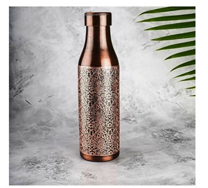 Bouteille d'eau en plastique imprimée noire faite à la main cadeau personnalisé de grande capacité de Moradabad verres en plastique à l'artisanat - Product Image 6