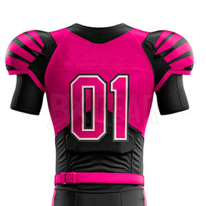 Uniforme de football américain le plus vendu avec logo personnalisé et nom fabriqué à partir de tissu en polyester adapté à l'équipe - Product Image 5