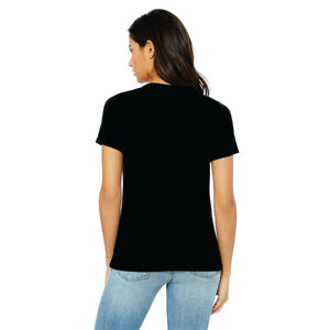 Airlume-Camiseta holgada de manga corta para mujer, Camiseta de algodón peinado y anillo, 32, 100% oz, color negro, 4,2 - Product Image 3