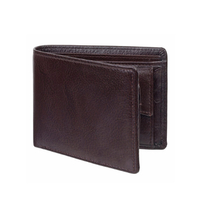 Direct Wholesale Sale Men's Cowhide Leather Bifold <b>Wallet</b> with Long Length Open Closure Type Money Clip <b>Card</b> <b>Holder</b> - Product Image 1