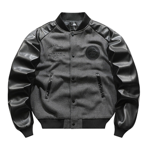 Blouson d'hiver personnalisé pour homme, 100% polyester, logo sur le devant, coupe-vent, écologique, service OEM - Product Image 5