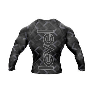 Offre Spéciale NIVEAU SPORTS MMA Rush Guard Custom Made Rash Guard Logo personnalisé UPF50 + Respirant Quick Dry Eco-Friendly Full Sleeve - Product Image 2