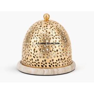 Ensemble de cadeaux de brûleur d'encens en gros de Oud bakhoor arabe en marbre fini doré islamique arabe - Product Image 5