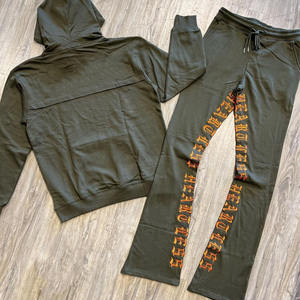 Ensembles de vêtements de sport décontractés pour hommes pour sweat à capuche imprimé bouffant pantalons de jogging mode hiver deux pièces pull pantalon confortable hiver - Product Image 3