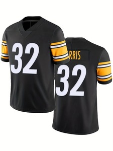 Maillot de football américain en polyester imprimé en 3D Maillot de football cousu avec nom de l'équipe Maillot de rugby respirant en maille - Product Image 5