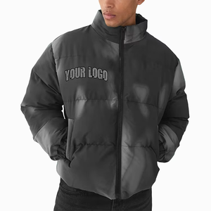 Veste d'hiver matelassée personnalisée pour hommes, style tendance, vêtements chauds, veste d'hiver matelassée ajustée pour hommes - Product Image 6