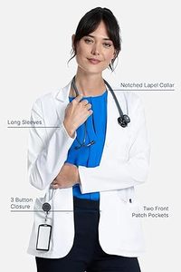 Nouveau Style fortement recommandé usine pas cher femmes soins infirmiers manteau de laboratoire médical respirant professionnel antistatique gommage manteaux de laboratoire - Product Image 5