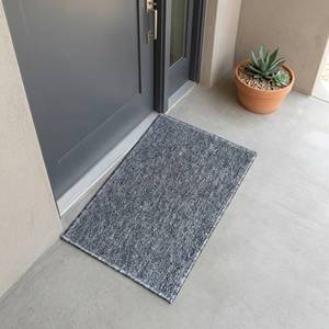Tapis de porte rectangulaire gris moderne, antidérapant, avec envers en caoutchouc, tapis de sol d'intérieur, lavable en machine, polyester tufté, 40x60 cm - Product Image 3
