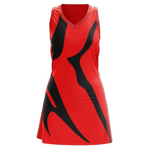 Prix de gros Uniformes de netball de couleur unie sur mesure Logo imprimé bas quantité minimale de commande femmes Uniforme de netball - Product Image 5