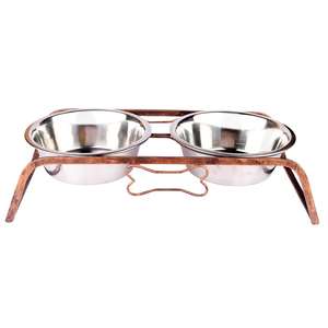 wholesale supplier Stainless Steel Food And <b>Water</b> <b>Bowl</b> With Iron Stand <b>For</b> Medium <b>Dogs</b> And Cats <b>Bowl</b> - Product Image 3