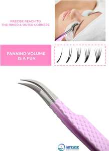 Pinzas de Acero Inoxidable con Punta de Fibra para Hacer Pulseras, Profesionales - Product Image 5