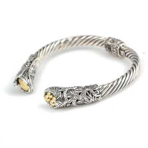 Pulsera de tenis de plata de ley 925 con ribete de oro de 18 quilates, chapado en rodio y diseño de alas con detalles de diamantes - Product Image 3
